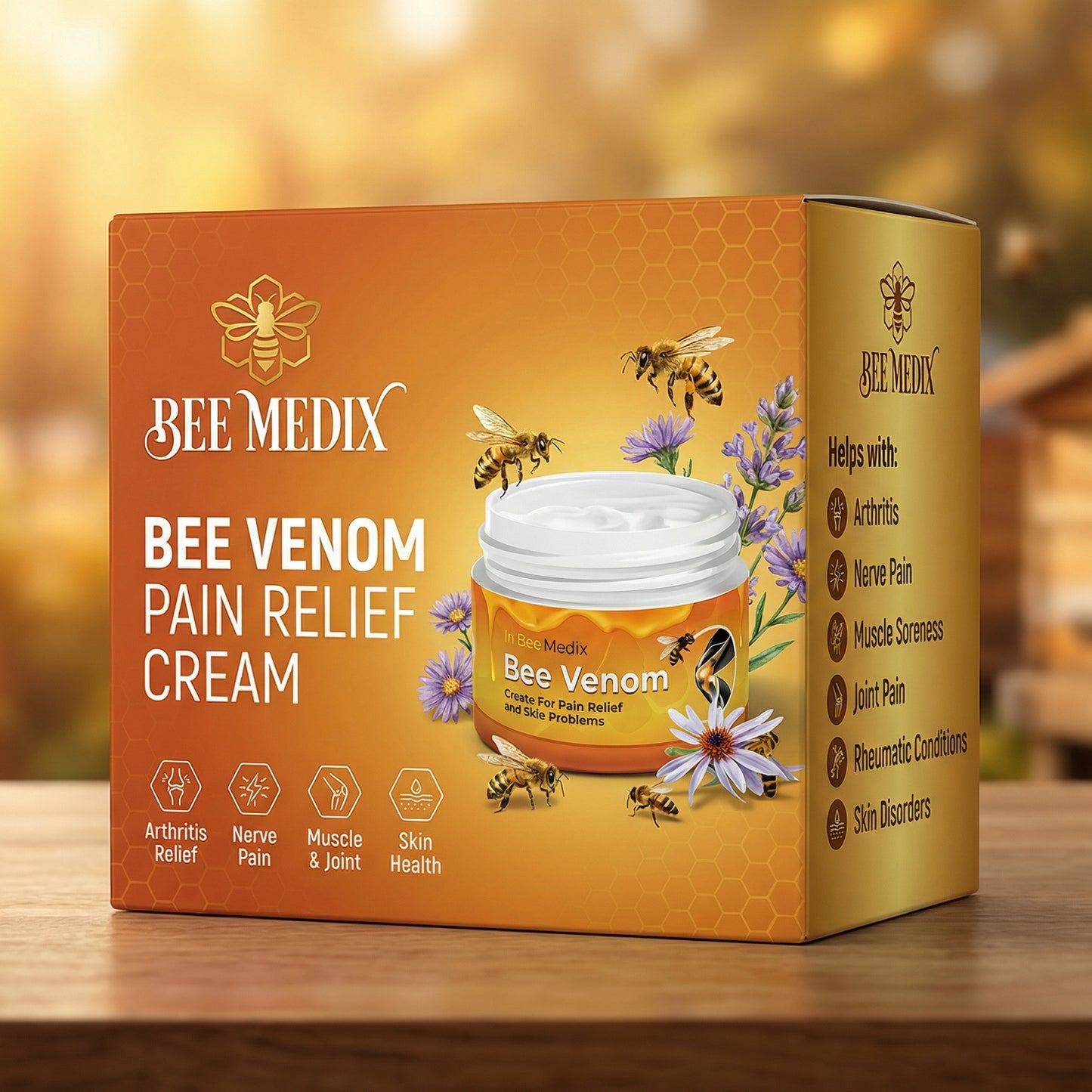 "Crema Bee Venom 🐝 — Piel Firme y Sin Arrugas en 4 Semanas"