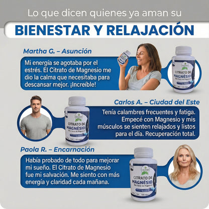 Magnesio 60 Cápsulas Suplemento Nutricional Adultos Rutina Diaria
